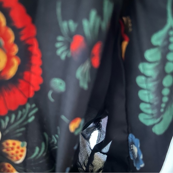 Vintage Wildflower Floral Botanical Quilted Togggle Jacket - Picture 10 of 10